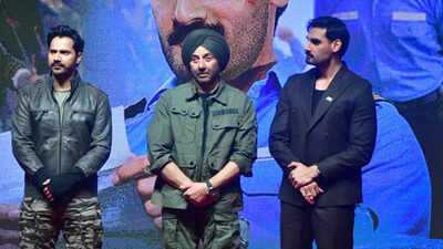 Sunny Deol gets emotional at Border 2 song launch; reveals his current state after Dharmendra’s demise, ‘Mera dimaag hila hua hain’ | Hindi Movie News