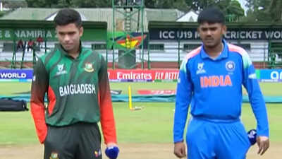 Handshake drama returns at U-19 World Cup! India, Bangladesh captains refuse pleasantries at toss – WATCH | Cricket News