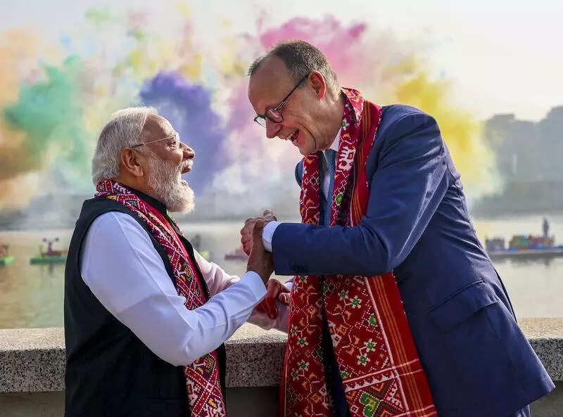 Prime Minister Narendra Modi, German Chancellor Friedrich Merz take diplomacy to the skies at the International Kite Festival in Gujarat’s Ahmedabad | India News