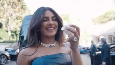 Priyanka Chopra proves she will always be a ‘desi girl’; tucks tissue into gown: ‘Daadiyon ne achha sikhaya…’ |