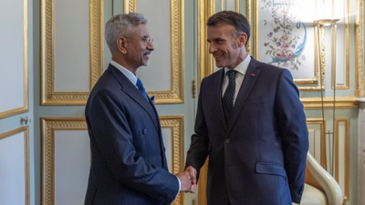 Jaishankar meets French President Emmanuel Macron: EAM conveys PM Modi’s warm wishes; exchanges views on global issues | India News