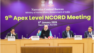 Narco crackdown: Amit Shah chairs NCORD meet; calls for coordinated national push against drug trafficking | India News
