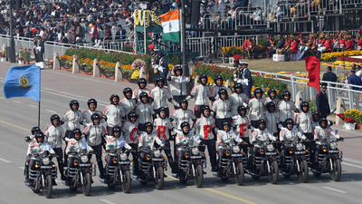 From leading contingents to bike daredevilry, women steal the show atRepublic Day parade | India News