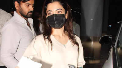 See PICS: Rashmika Mandanna’s sweet airport moment wins hearts amid wedding rumours with Vijay Deverakonda |