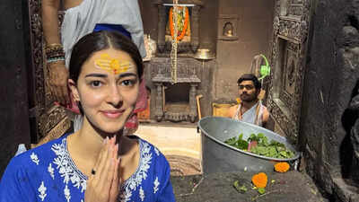 Pics: Ananya Panday visits Trimbakeshwar Jyotirlinga, calls it ‘the beginning of the best journey’ | Hindi Movie News