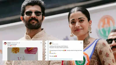 Rashmika Mandanna and Vijay Deverakonda wedding: Fans react to viral ‘ViRosh’ wedding card | Telugu Movie News