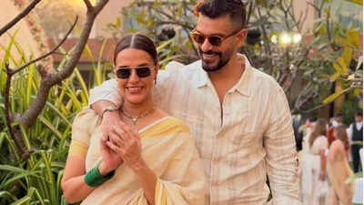 Neha Dhupia marks 8 years of marriage by recreating first date with Angad Bedi: ‘Our love is blossoming every single day’ |