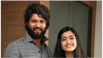 Rashmika Mandanna and Vijay Deverakonda walk hand-in-hand at sangeet ceremony, mother calls daughter-in-law ‘My darling Rushi’ | Hindi Movie News
