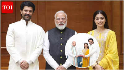 Vijay Deverakonda – Rashmika Mandanna personally invite PM Narendra Modi and HM Amit Shah to their wedding reception | Telugu Movie News