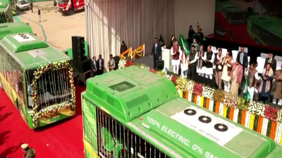 Delhi CM Rekha Gupta flags off 500 electric buses to mark BJP-led government’s first year | India News