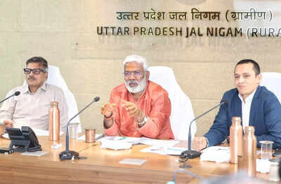 Jal shakti minister reviews progress of water projects in UP villages; directs officials to complete arrangements ahead of summer | India News