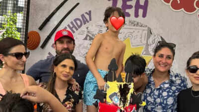 Jeh Birthday: Jeh turns 5: Soha Ali Khan drops warm birthday pictures; Kareena Kapoor Khan reacts with heart emojis | Hindi Movie News