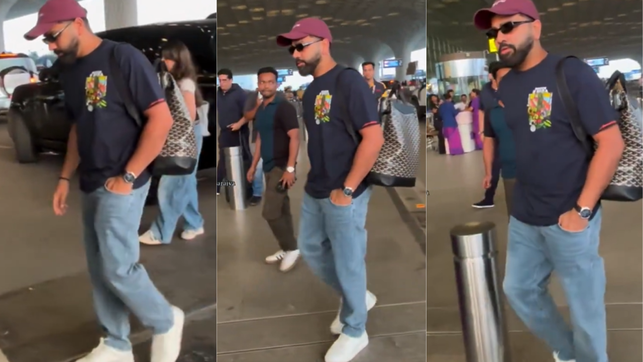 Rohit Sharma’s viral airport video sparks buzz ahead of India-Pakistan showdown – Watch | Cricket News