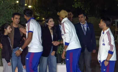 Watch: Team India visits Gautam Gambhir’s residence for dinner amid T20 World Cup campaign | Cricket News