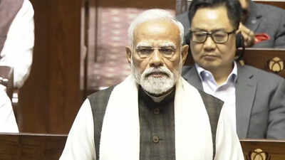 ‘Kharge can sit and shout slogans’: PM Modi’s dig at opposition leaders protesting in Rajya Sabha | India News