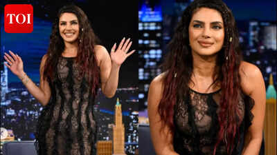 Priyanka Chopra stuns in sheer black dress; shares ‘Varanasi’ update with Jimmy Fallon: WATCH |