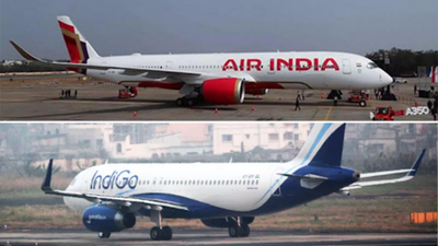 Wing tips of Air India & IndiGo aircraft scrape at Mumbai Airport | India News
