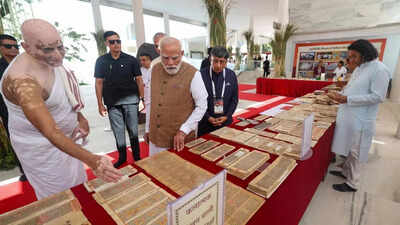 PM Modi inaugurates Jain museum, semiconductor plant in Gujarat | India News