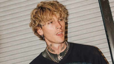 Machine Gun Kelly Tattoo: Machine Gun Kelly debuts new tattoo ‘SAGA’ ahead of his and Megan Fox’s daughter’s first birthday | English Movie News