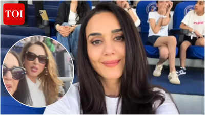 Preity Zinta enjoys India vs New Zealand T20 World Cup match with Salman Khan’s close friend Iulia Vantur; drops post |