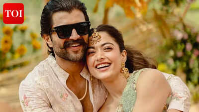 Rashmika Mandanna and Vijay Deverakonda reveal dreamy haldi moments; the ceremony turns into holi celebration |