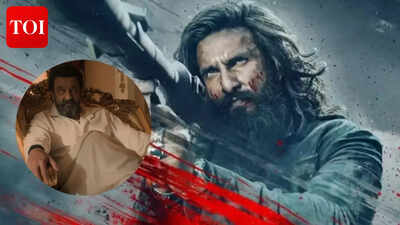 Ranveer Singh sings Hanumankind’s verse from ‘Dhurandhar’ as Sanjay Dutt grooves along at birthday party – Watch Video |