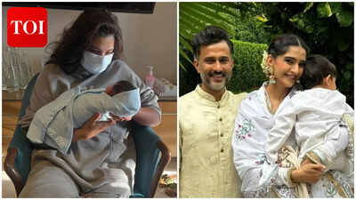 Rhea Kapoor shares first glimpse of Sonam Kapoor, Anand Ahuja’s newborn baby boy; Anil Kapoor, Sonakshi Sinha, Farah Khan react |