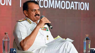 Global conflicts show wars won’t be short, need to build resilient defence industrial capacities: Navy chief | India News