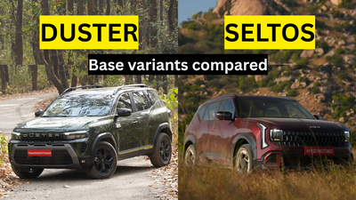 2026 Renault Duster vs Kia Seltos: Base variant comparison