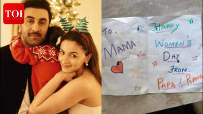 Alia Bhatt shows off daughter Raha Kapoor and ‘Papa’ Ranbir Kapoor’s adorable Women’s Day card |