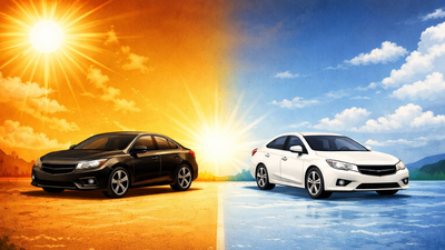 Do black cars get hotter than white cars in summer? Explained