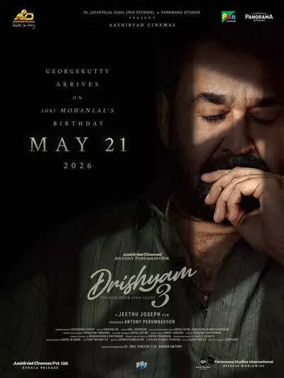 ‘Drishyam 3’ release postponed to May 21, Film to arrive on Mohanlal’s birthday worldwide | Malayalam Movie News