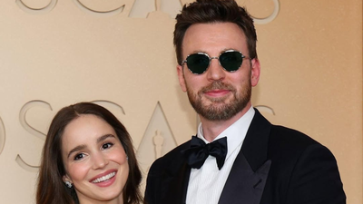 Chris Evans and Alba Baptista charm fans with a rare red carpet appearance at the 2026 Oscars after welcoming their daughter | English Movie News
