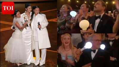 EJAE, Rei Ami, Audrey Nuna’s ‘Golden’ performance turns Oscars into KPop concert; Leonardo DiCaprio, Steven Spielberg, Emma Stone dance with lightsticks- WATCH |