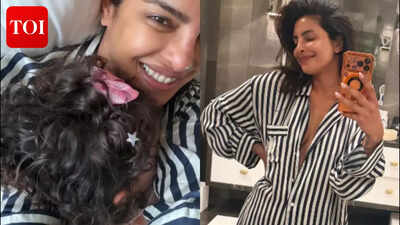 Priyanka Chopra cuddles with daughter Malti after glamorous Oscars night – PICS |