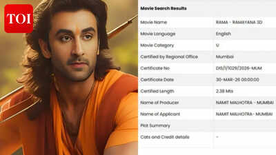 ‘Ramayana’ teaser: Ranbir Kapoor’s ‘Rama first glimpse’ cleared ahead of April 2 release; ‘U’ rating and runtime revealed |