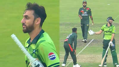 PAK vs BAN: Salman Ali Agha reprimanded after controversial run-out in 2nd ODI | Cricket News