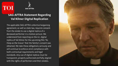 SAG-AFTRA reacts to AI recreation of late actor Val Kilmer in ‘As Deep as the Grave’: ‘Use of digital replicas must be transparent, properly authorised’ |