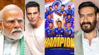PM Narendra Modi, Akshay Kumar, Virat Kohli, Anushka Sharma, Ajay Devgn, Sachin Tendulkar: Celebs react to India winning T20 World Cup | Hindi Movie News