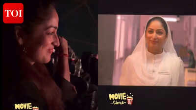 Yami Gautam watches ‘Dhurandhar: The Revenge’ in theatres as it crosses Rs 1,100 crore; blushes as her scene plays on big screen – WATCH |