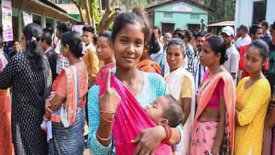 Assam polls see record 85.96% turnout; women voters lead participation | India News