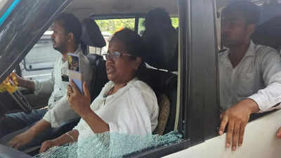 TMC MP Mitali Bag’s car vandalised, windshield smashed; party blames BJP, alleges ‘attempt on her life’ | India News