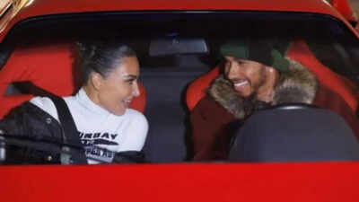 Lewis Hamilton and Kim Kardashian pack on the PDA on Malibu beach date – WATCH﻿ |