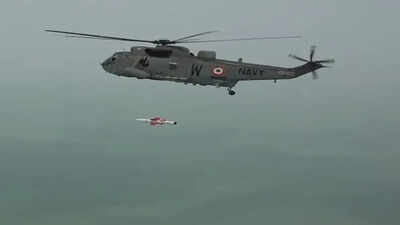 DRDO, Navy conduct maiden salvo launch of 2 anti-ship missiles from chopper off Odisha coast | India News