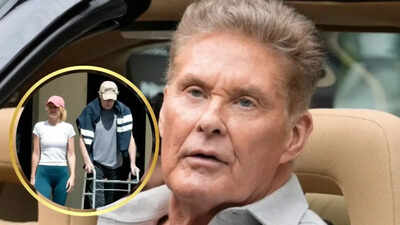 David Hasselhoff, 73, Using Walker During Recovery with Wife Hayley Roberts |