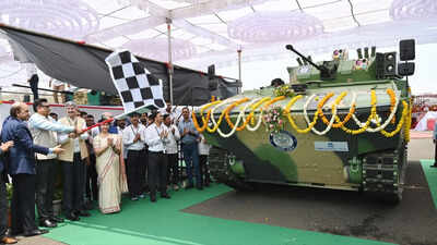 DRDO unveils advanced armoured vehicles for combat support and deployment in Ladakh, deserts, riverine areas | India News