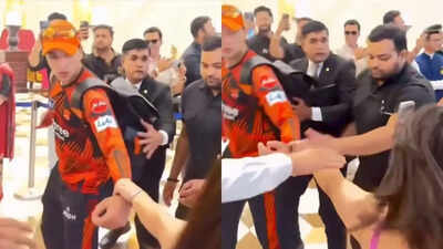 IPL 2026: Shocking! Fangirl forcibly pulls Abhishek Sharma’s hand; security steps in – Watch | Cricket News