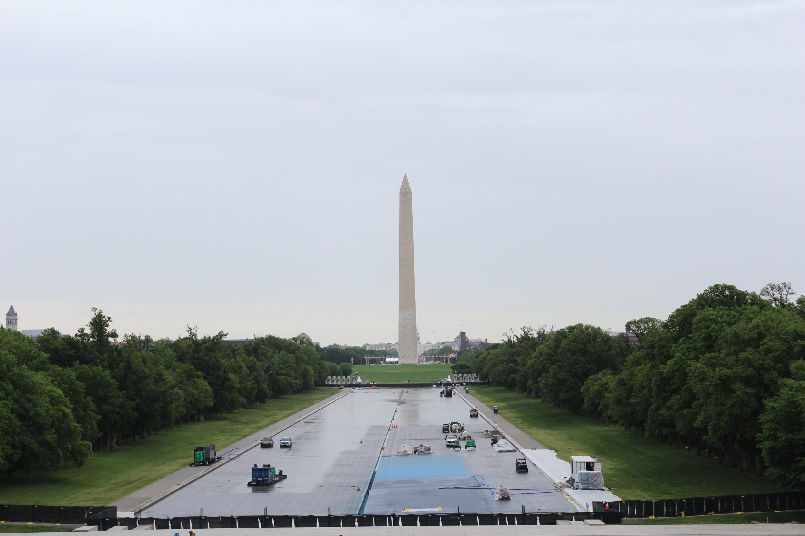 Trump’s reflecting pool spruce-up fails to charm preservationists