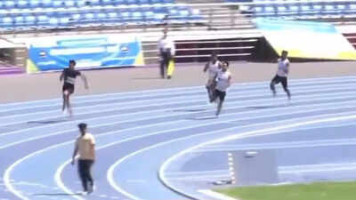 Shocking! Man casually walks into JLN track during final race; AFI slammed – Watch | More sports News