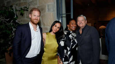 Meghan Markle and Prince Harry show up at Netflix CEO Ted Sarandos’ glamorous party